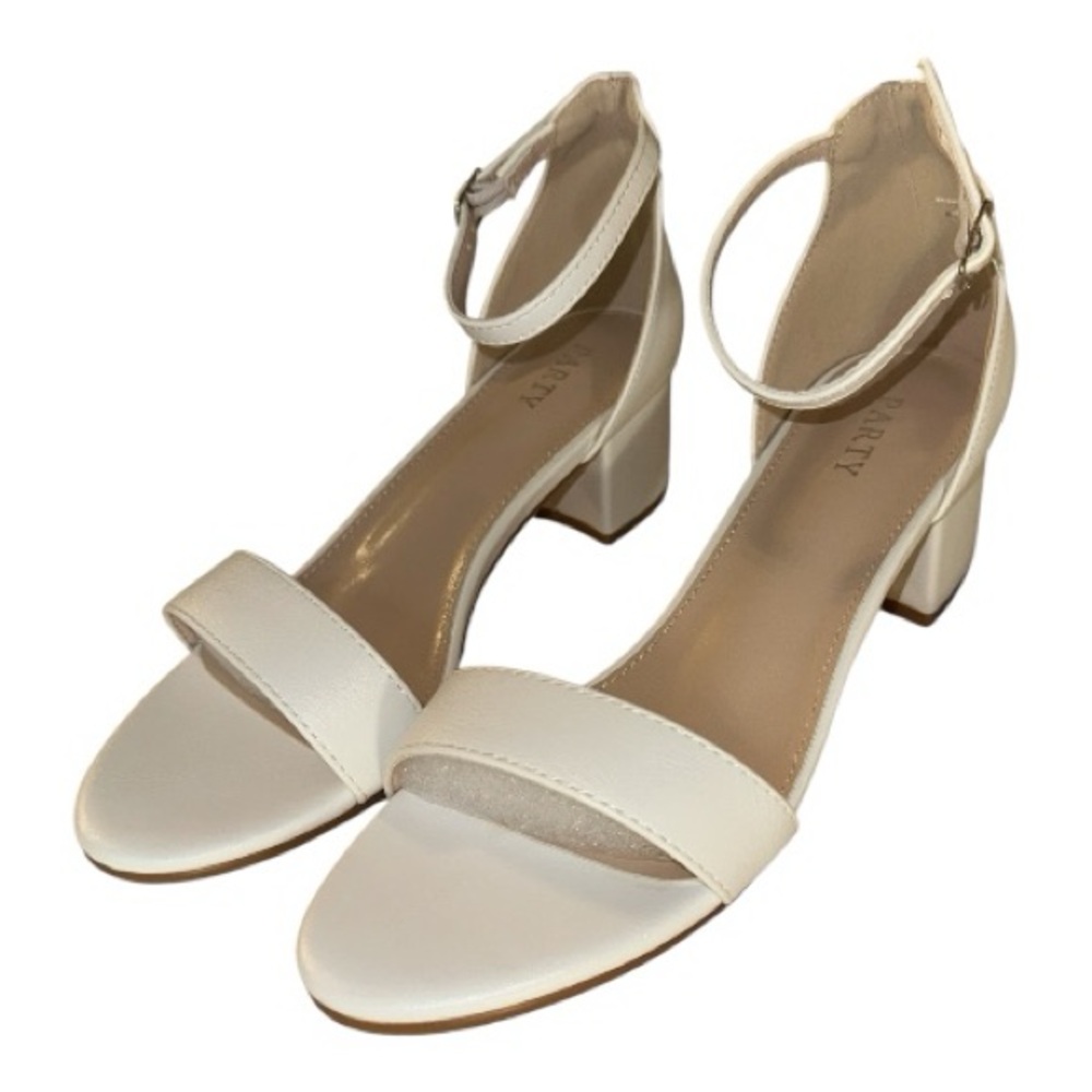 Party White 2” Chunky Heels
